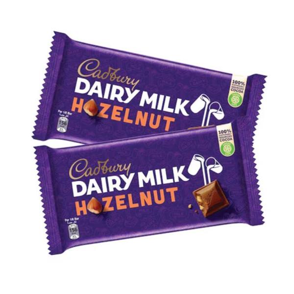 Cadbury Dairy Milk Hazelnut Chocolate Bar - 227g (Dual Pack)