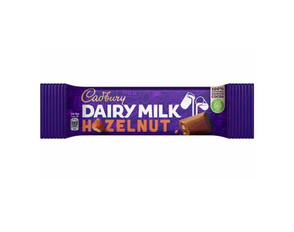 Cadbury Dairy Milk Hazelnut Chocolate Bar - 35g