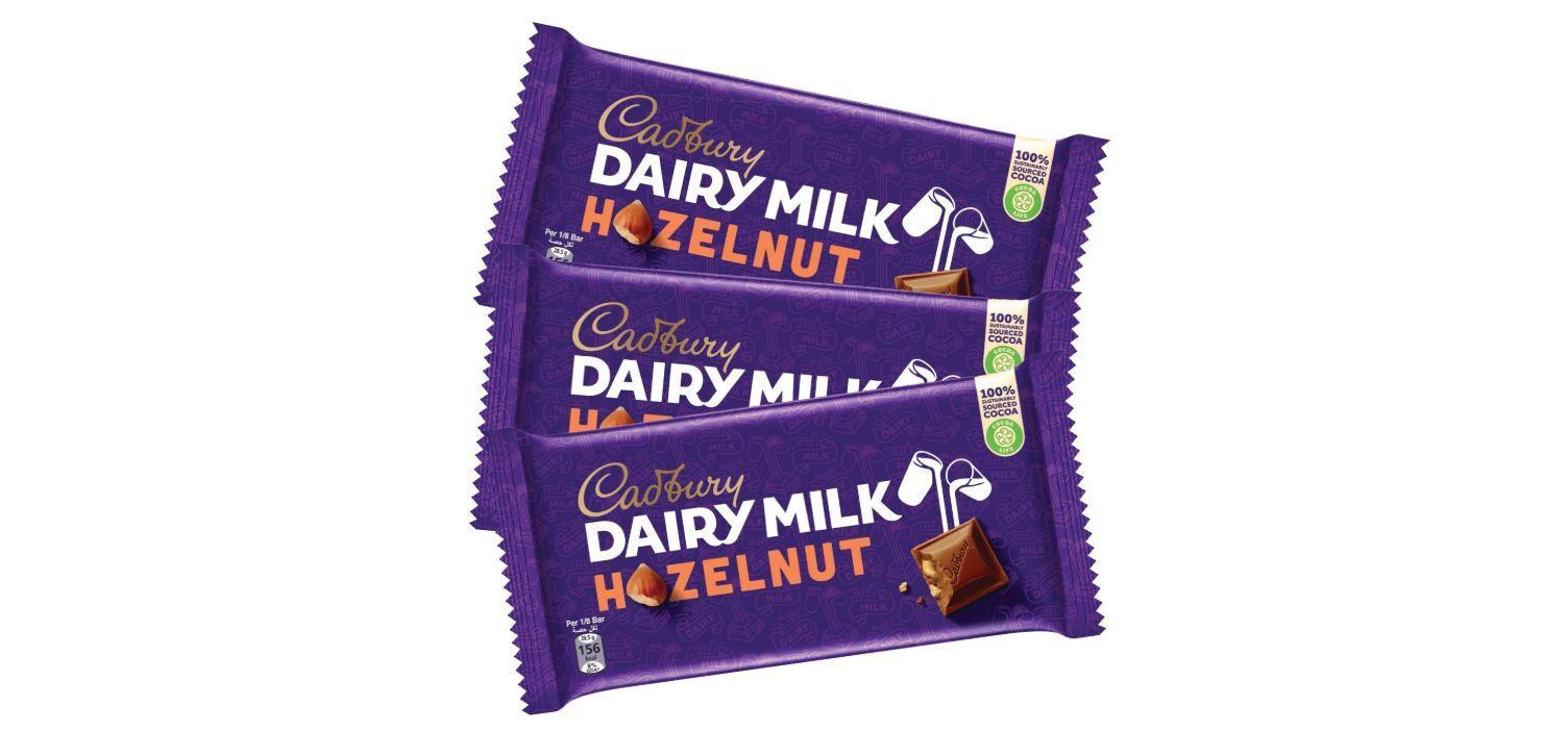 Cadbury Dairy Milk Hazelnut Chocolate Bar, Limited Edition - 90g x 3