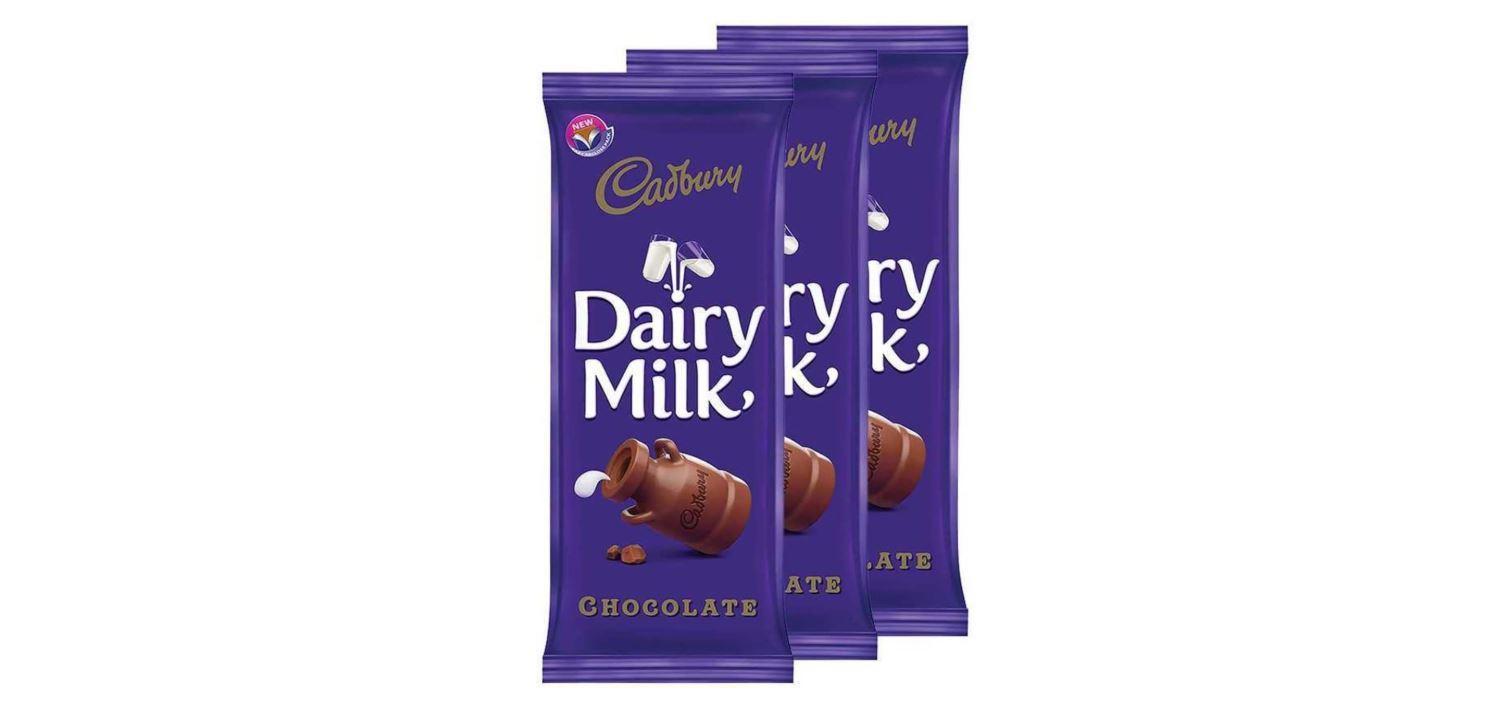 Cadbury Dairy Milk Plain Milk Chocolate Bar - 90g x 3