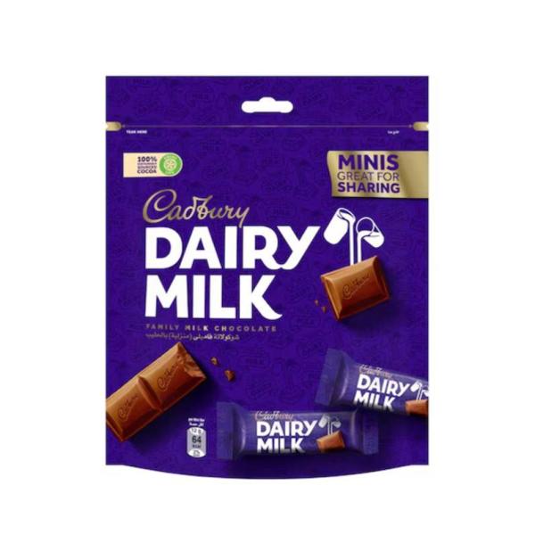 Cadbury Dairy Milk Plain Milk Chocolate Bar Sharing Pack - 168g