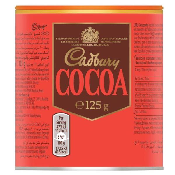 Cadbury Original Chocolate Cocoa Powder - 125g