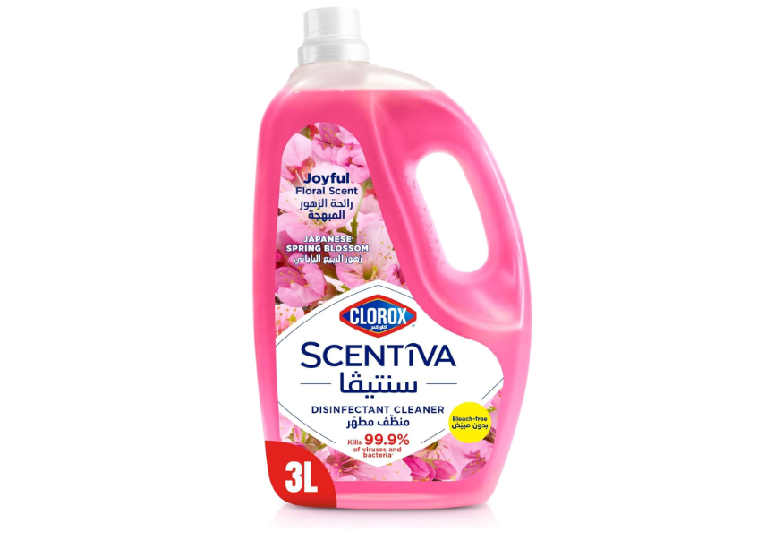 Clorox Scentiva Multipurpose Disinfectant Floor Cleaner, Japanese Spring Blossom - 3 Liter