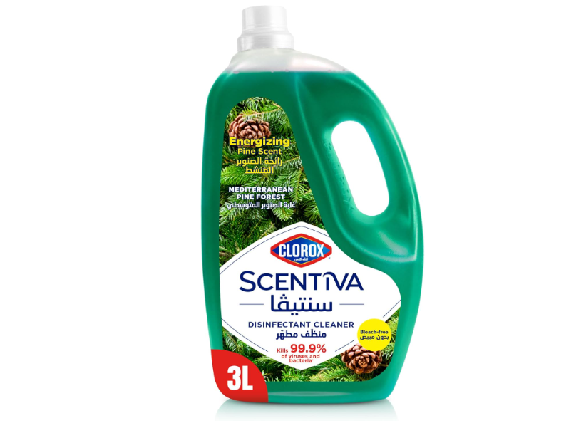 Clorox Scentiva Multipurpose Disinfectant Floor Cleaner, Pine Scented - 3 Liter