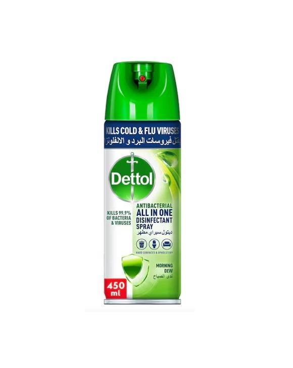 Dettol Disinfectant Spray, Morning Dew - 450 ml