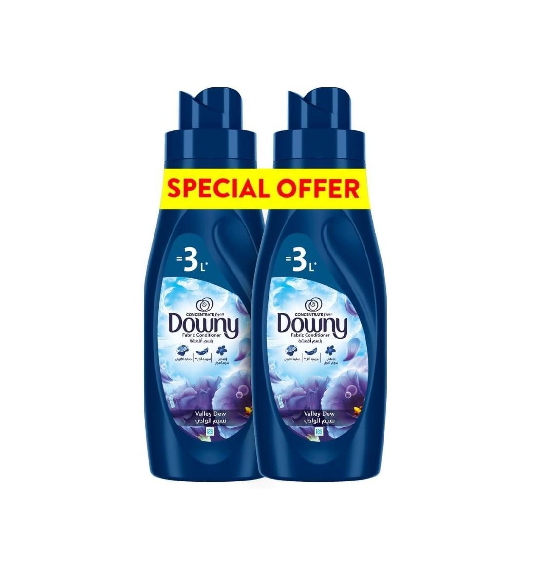 Downy Concentrate Valley Dew - 1 Liter (Dual Pack)