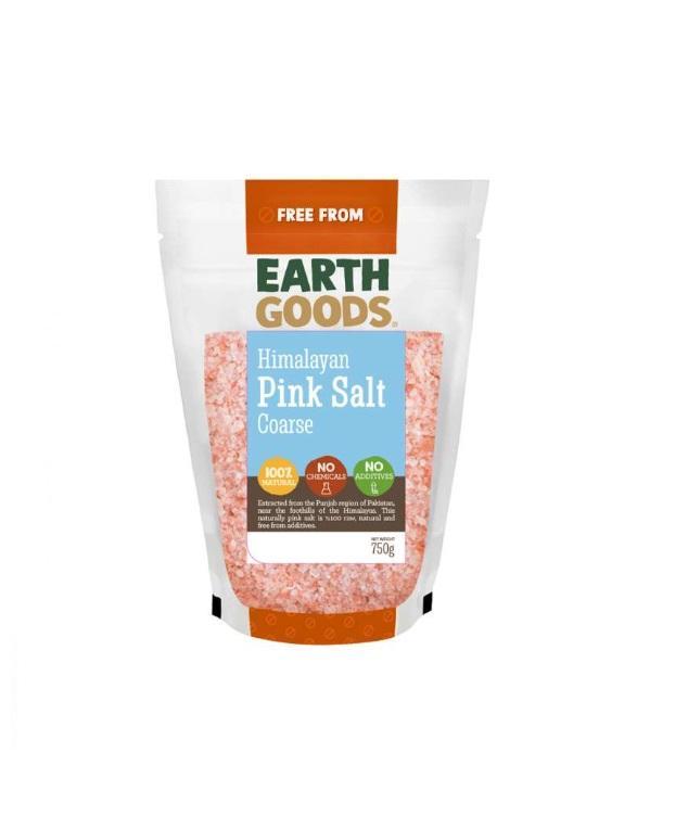 Earth Goods Himalayan Pink Salt, Coarse - 750g