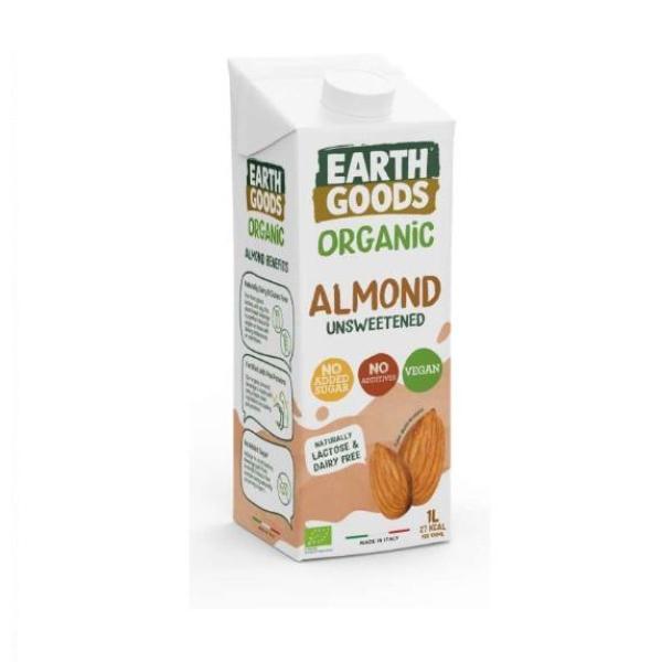 Earth Goods Organic Almond Milk, Unsweetened - 1 Liter