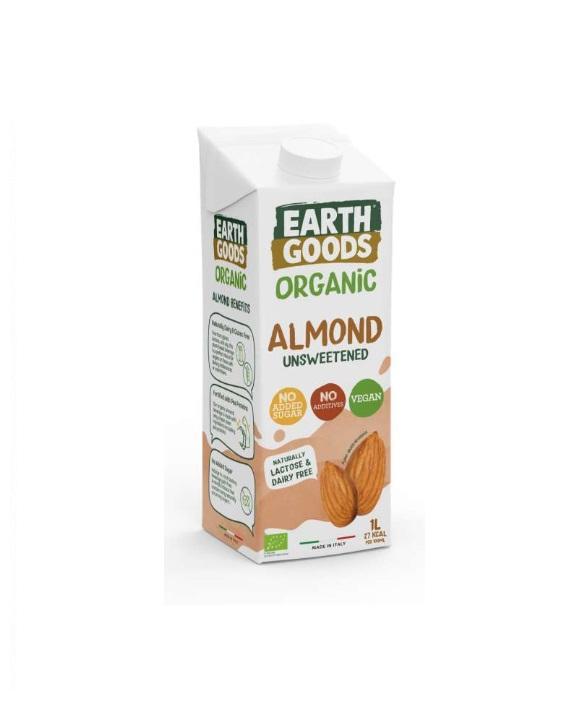 Earth Goods Organic Almond Milk, Unsweetened - 1 Liter