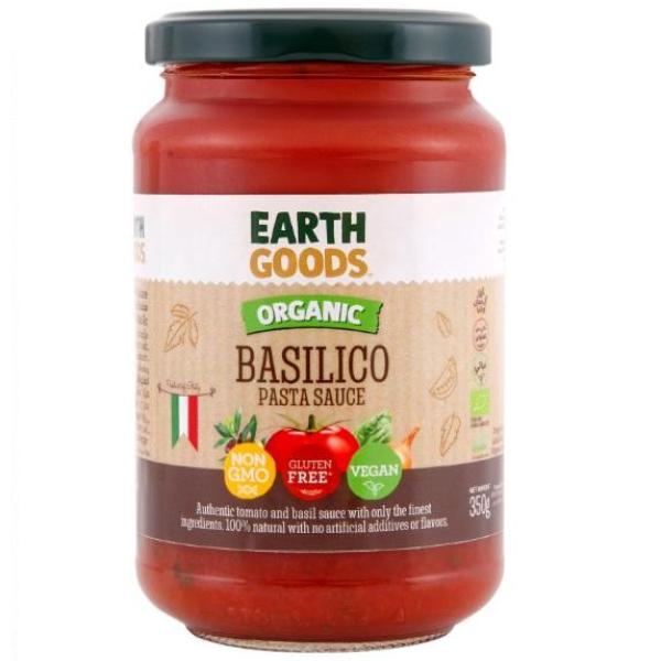 Earth Goods Organic Basilico Sauce GF - 350g