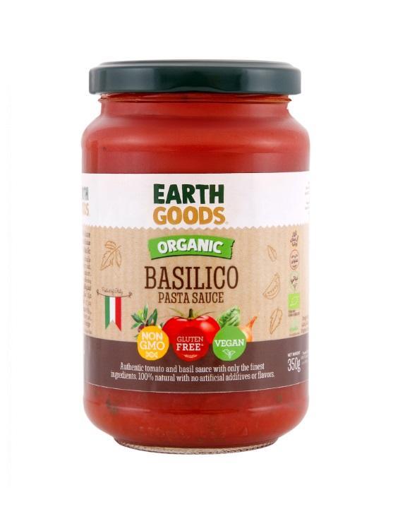 Earth Goods Organic Basilico Sauce GF - 350g