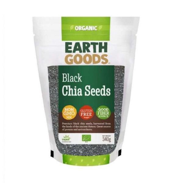 Earth Goods Organic Black Chia Seeds GF - 340g