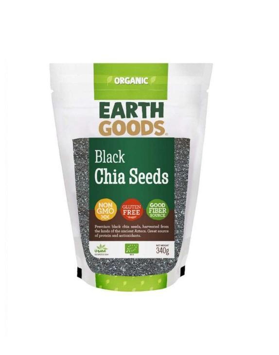 Earth Goods Organic Black Chia Seeds GF - 340g