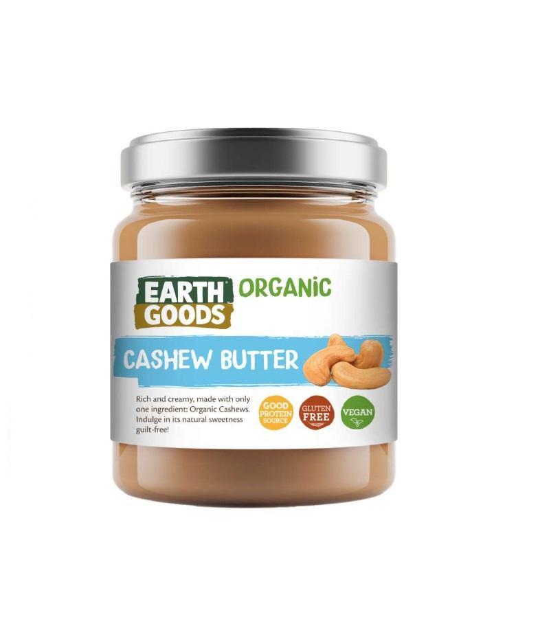 Earth Goods Organic Cashew Butter, Gluten-Free - 200g