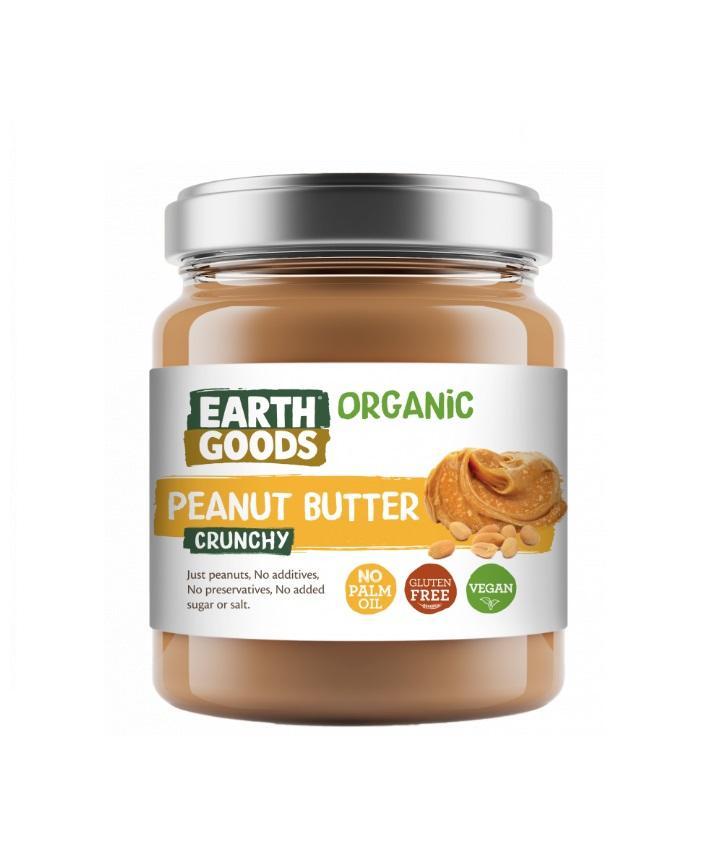 Earth Goods Organic Crunchy Peanut Butter GF - 220g