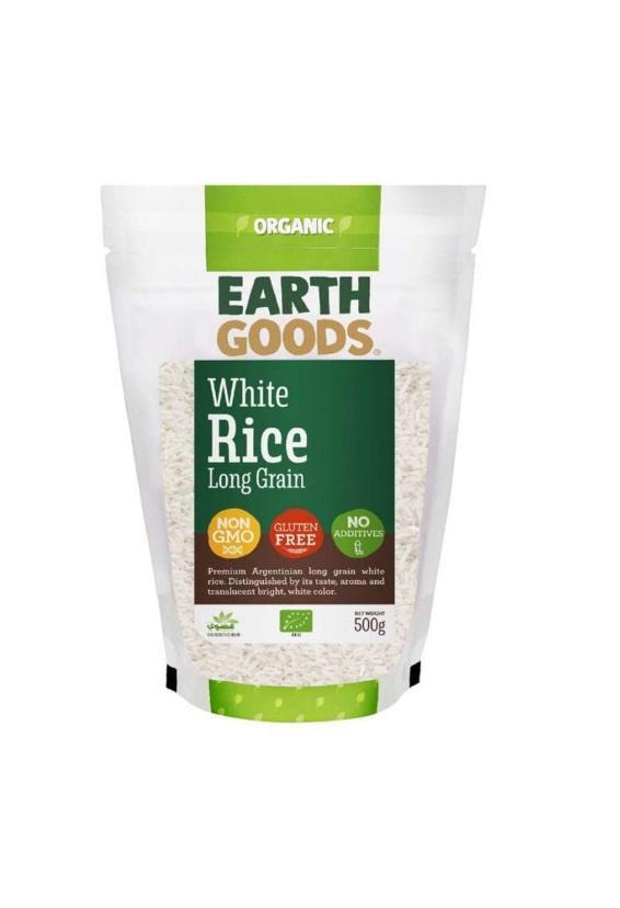 Earth Goods Organic Long Grain White Rice GF - 500g