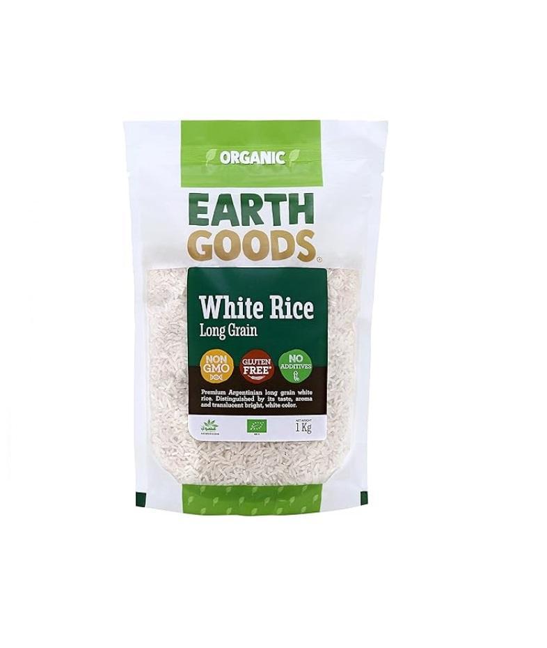 Earth Goods Organic Long Grain White Rice, Gluten-Free - 1000g