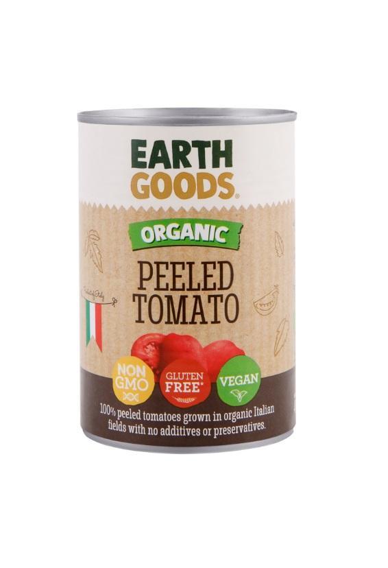 Earth Goods Organic Peeled Tomatoes GF - 400g