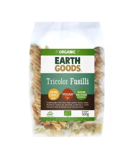 Earth Goods Organic Tricolor Fusilli - 500g