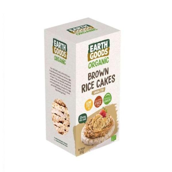 Earth Goods Organic Unsalted Brown Rice Cake - 100g