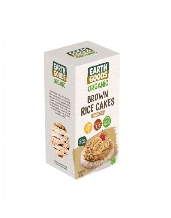 Earth Goods Organic Unsalted Brown Rice Cake - 100g