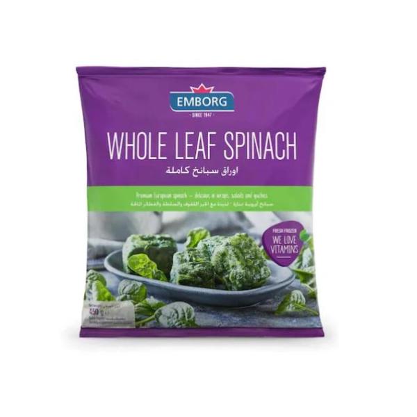 Emborg Whole Leaf Spinach - 450g