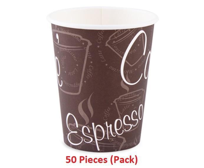 Falcon Brown HD Paper Cup, 8 oz - 50 pcs