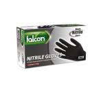 Falcon Nitrile Gloves Powder Free, Small (Black) - 100 pcs