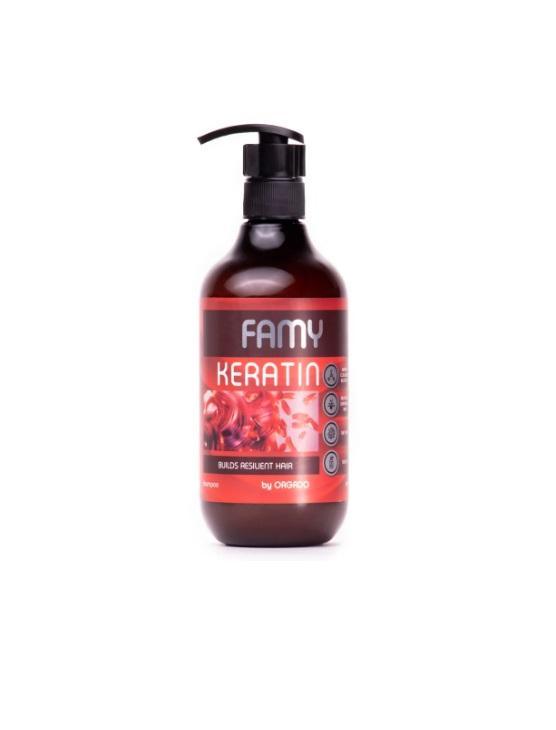 Famy Keratin Shampoo for Colored and Damaged Hair - 500 ml