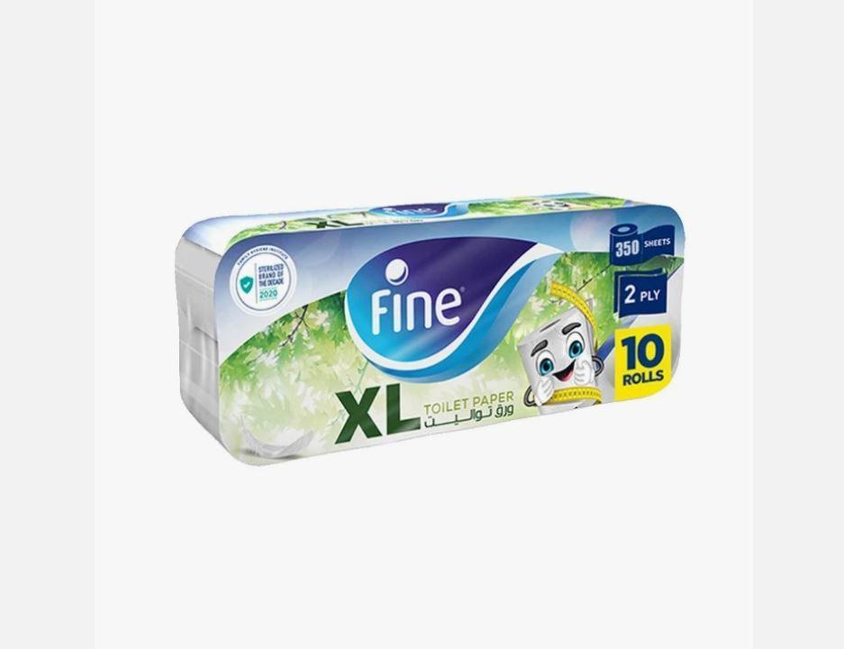 Fine Solutions Prime Toilet Tissue Roll - 2 Ply - XL - 350 Sheets