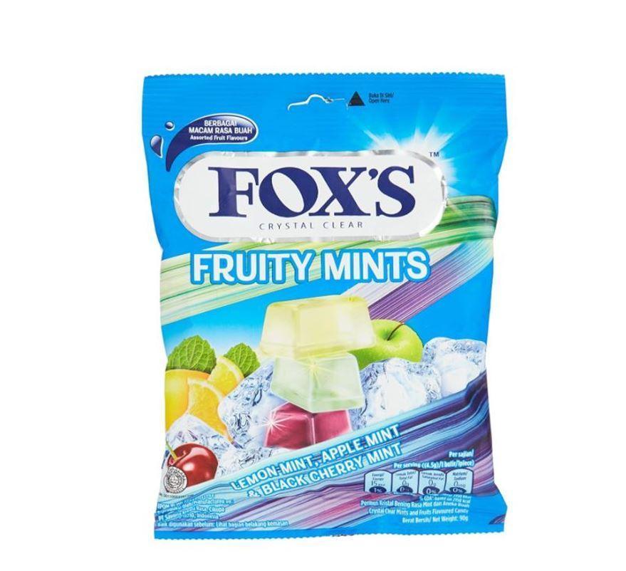 Fox Fruity Mint Candy, Bag - 90g