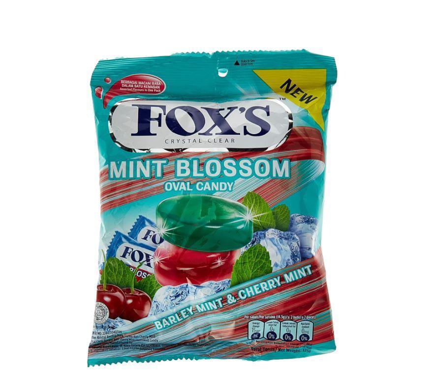 Fox Mint Blossom Oval Candy, Bag - 125g