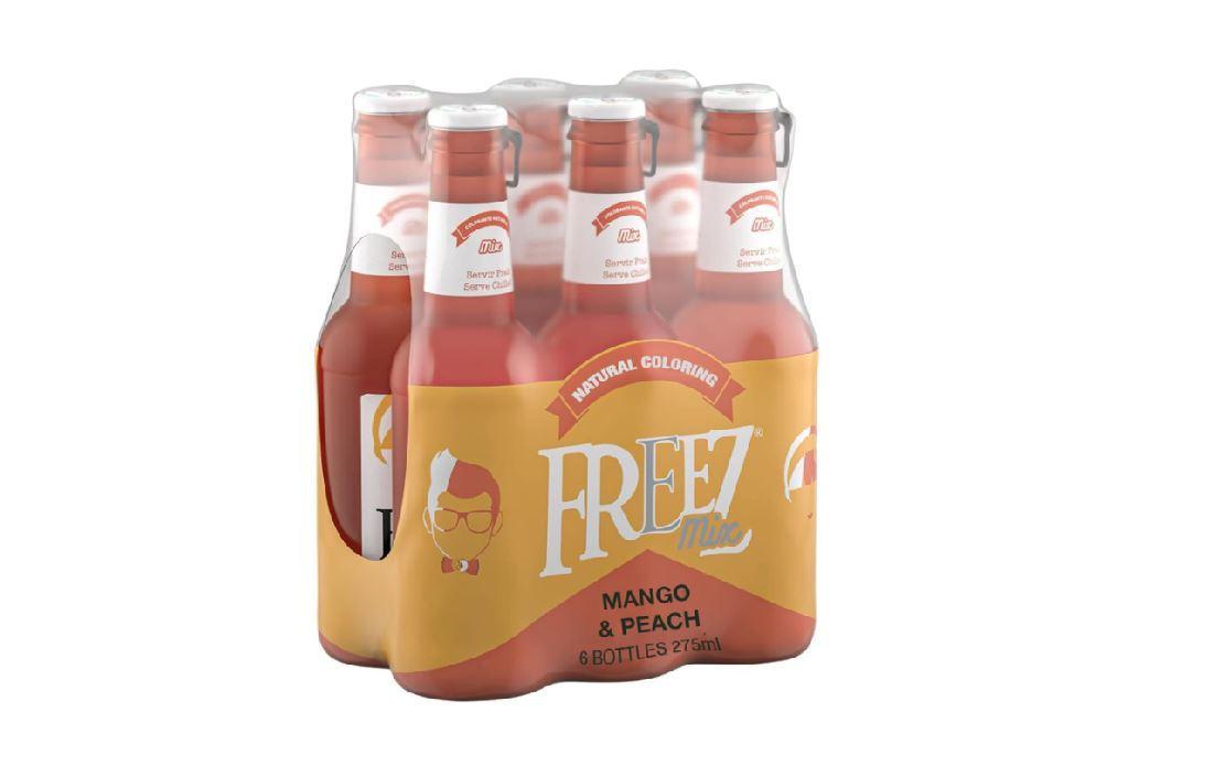 Freez Mix Mango and Peach Carbonated Drink - 275 ml