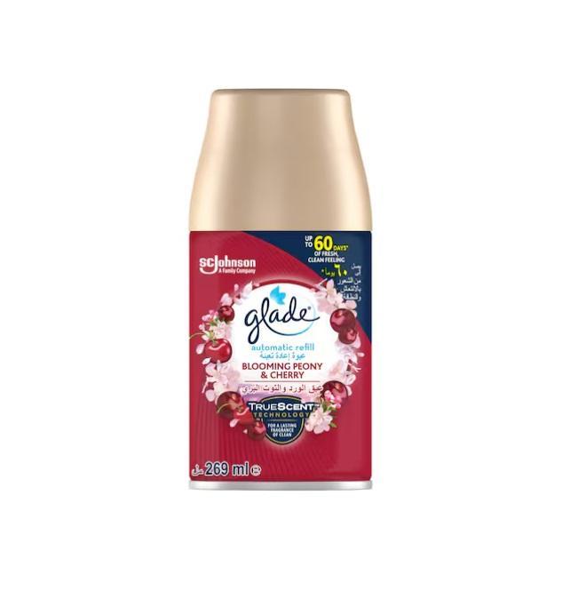 Glade Automatic Spray Refill, Blooming Peony & Cherry - 269 ml