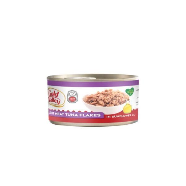 Gold Valley Light Meat Tuna Flakes In Sunflower Oil - 185g