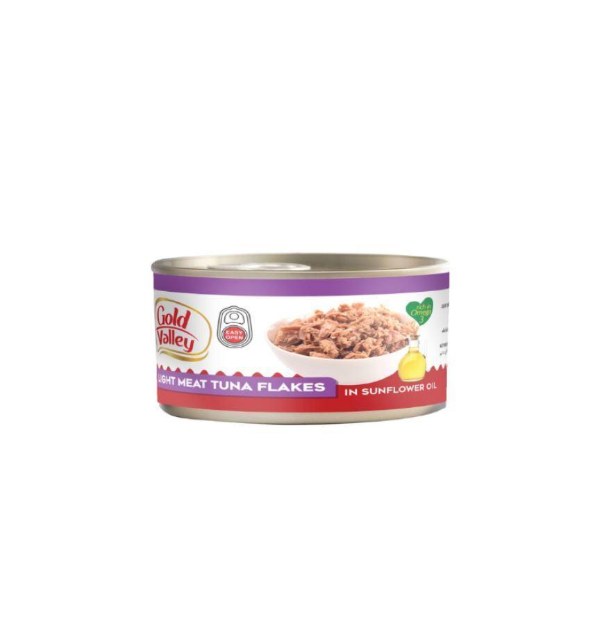 Gold Valley Light Meat Tuna Flakes In Sunflower Oil - 185g