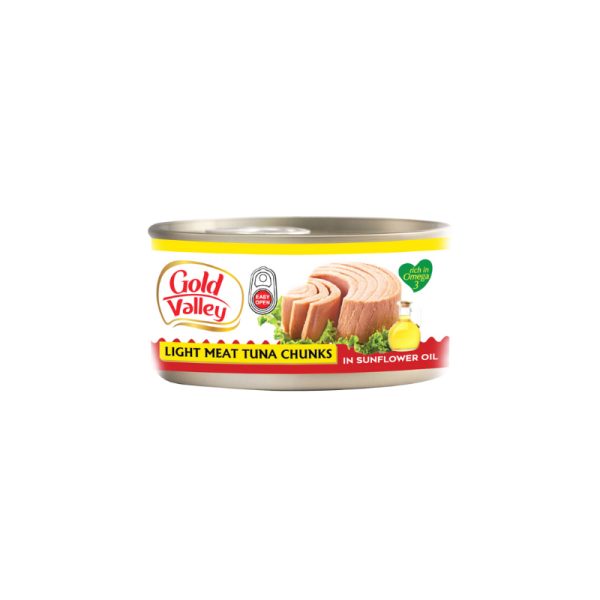 Gold Valley Light Tuna Chunk In Sunflower Oil - 185g