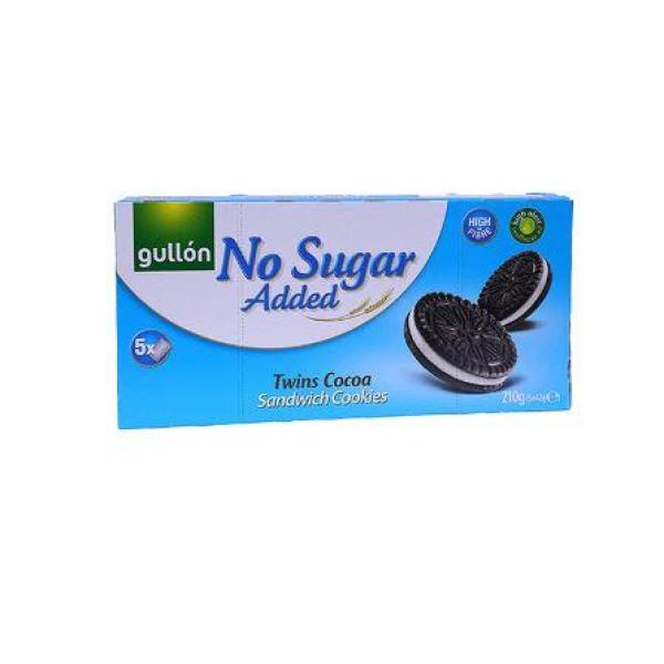 Gullon No Sugar Added Twins Cocoa Sandwich with Filling - 210g