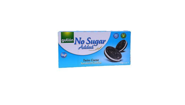 Gullon No Sugar Added Twins Cocoa Sandwich with Filling - 210g