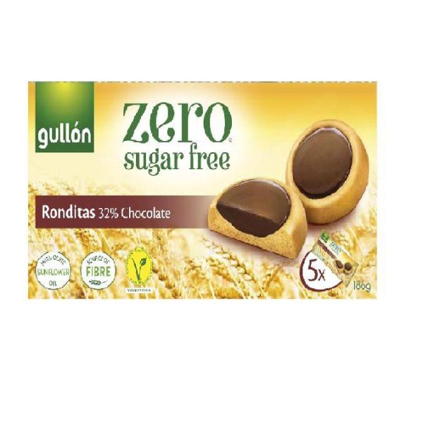 Gullon Sugar Free Ronditas 32% Chocolate - 186g