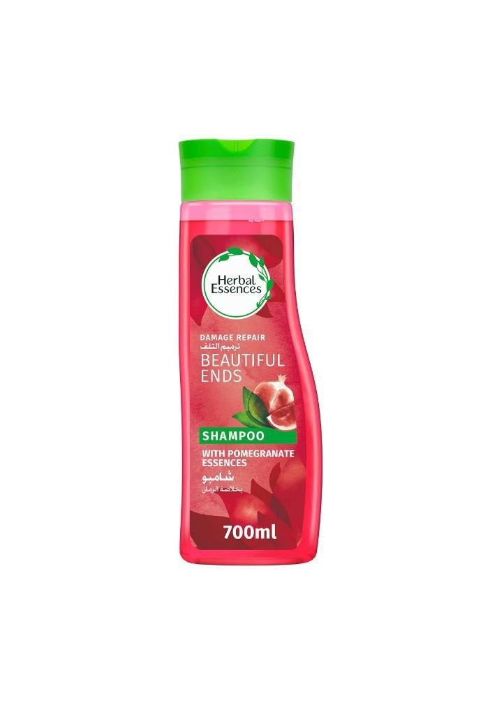 Herbal Essences Beautiful Ends Split End Protection Shampoo with Juicy Pomegranate Essences - 700 ml