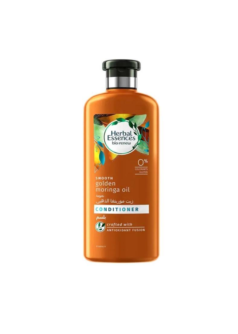 Herbal Essences Bio:Renew Natural Conditioner with Golden Moringa Oil for Hair Smoothness - 400 ml