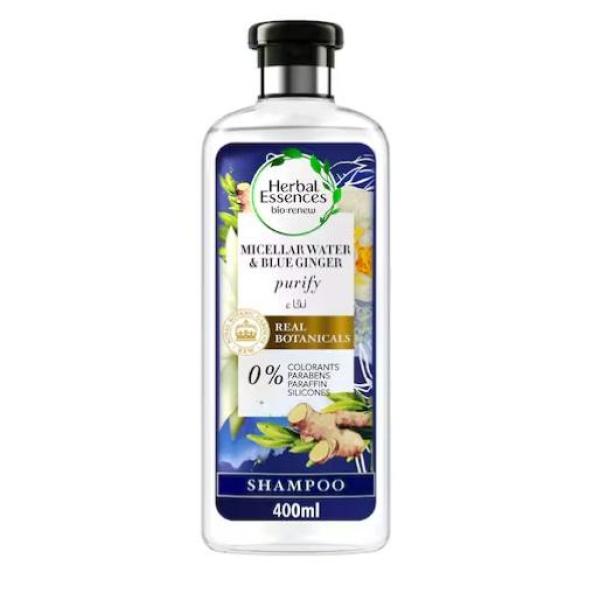 Herbal Essences Bio:Renew Purify Micellar Water & Blue Ginger Shampoo - 400 ml