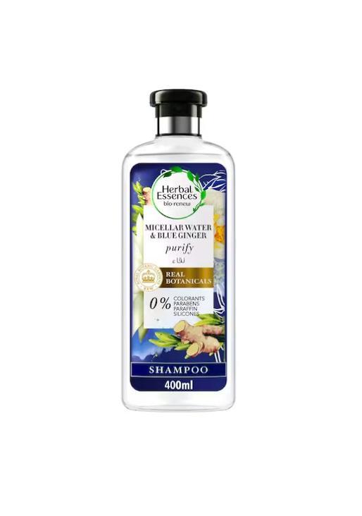 Herbal Essences Bio:Renew Purify Micellar Water & Blue Ginger Shampoo - 400 ml