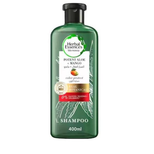 Herbal Essences Color Protect Sulfate Free Potent Aloe Vera And Mango Natural Shampoo - 400 ml