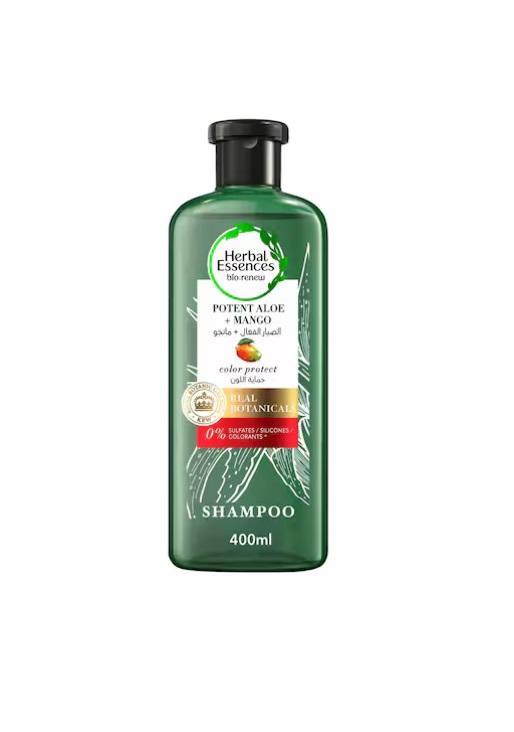 Herbal Essences Color Protect Sulfate Free Potent Aloe Vera And Mango Natural Shampoo - 400 ml