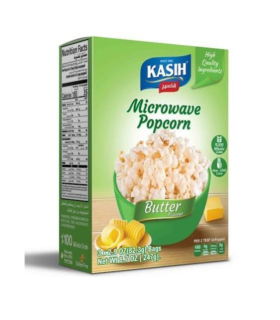 Kasih Microwave Popcorn Butter Flavour, 3 Bags of 82.3g - 247g