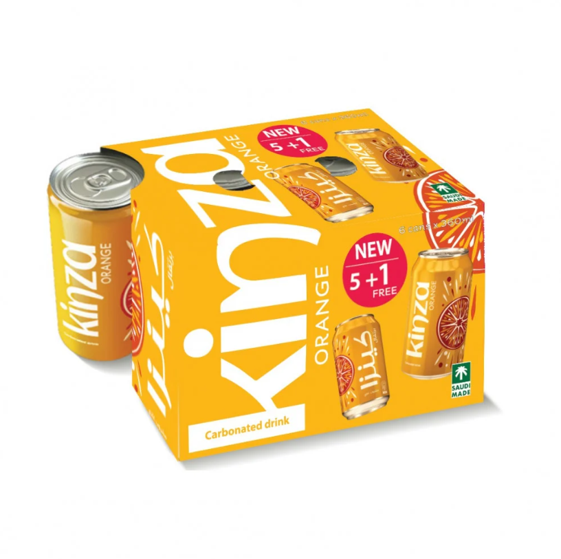 Kinza Orange, Softdrink - 360 ml x 6