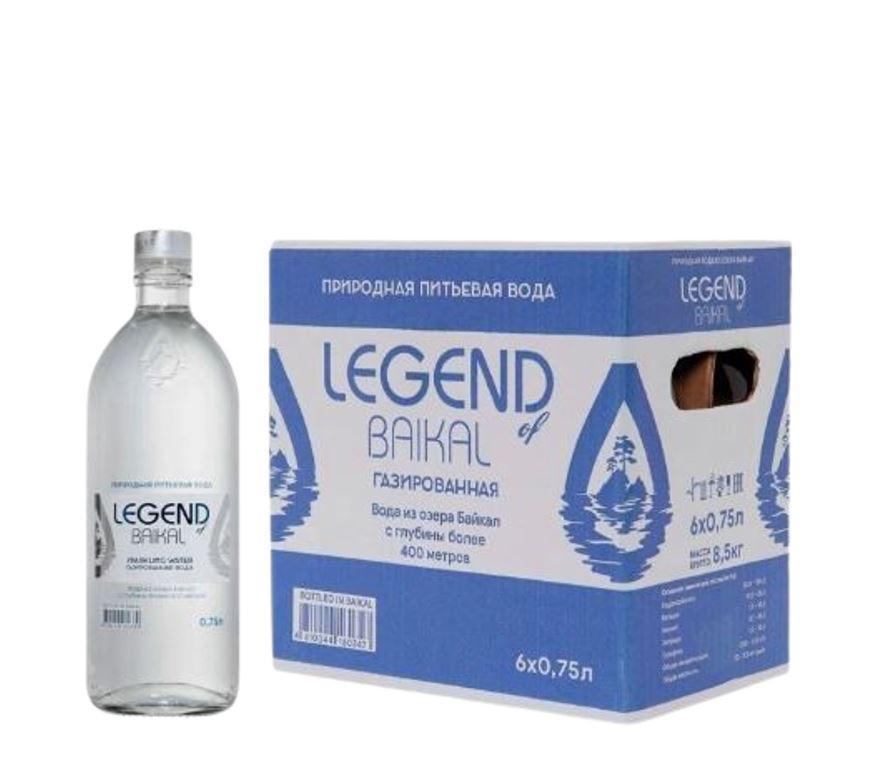 Legend of Baikal Mineral Sparkling Water, Glass Bottle - 500 ml