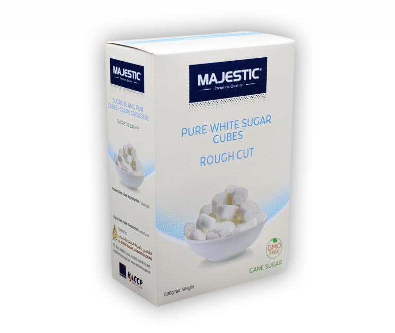 Majestic Rough Cut White Sugar Cube - 500g